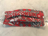 Wisconsin Badgers Adjustable Face Mask