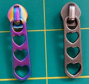 Triple Hearts #5 Zipper Pull