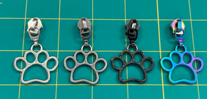 Paw Print #5 Zipper Pulls