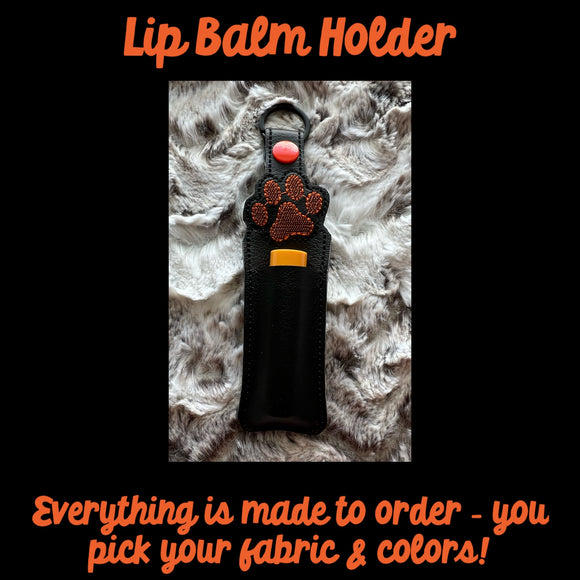 Paw Print Lip Balm/Chapstick Holder