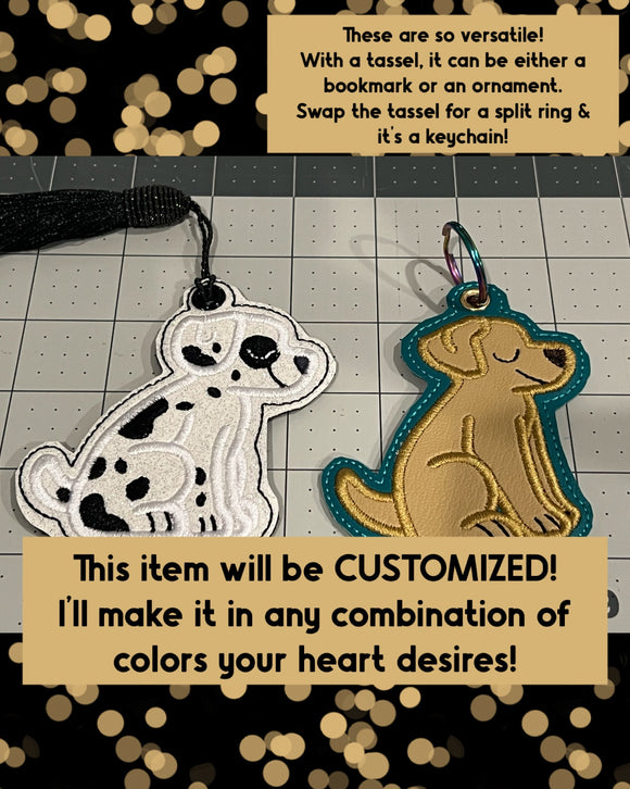 Custom Dog Bookmark/Ornament/Keychain