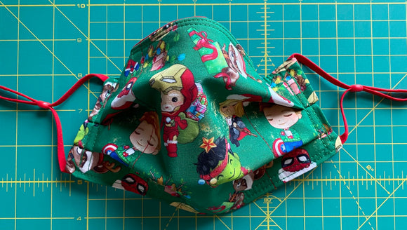 Cutie Christmas Heroes- Adjustable Face Mask