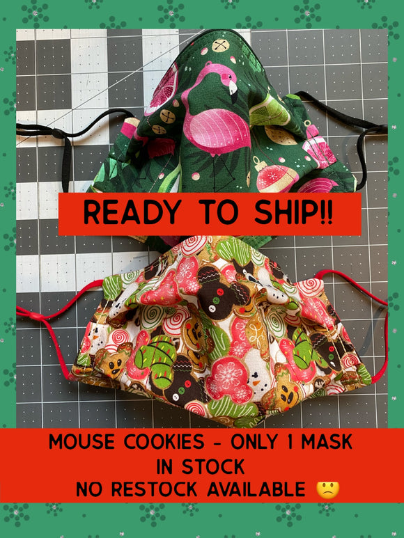 Ready to Ship *Christmas* Adjustable Face Mask