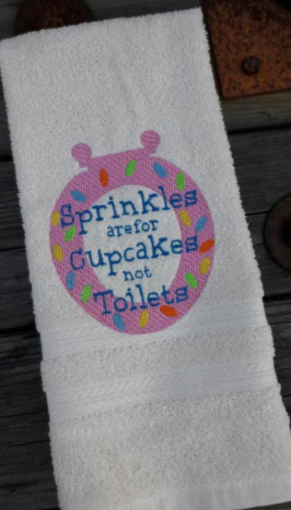 Sprinkles are for Cupcakes - Hand Towel
